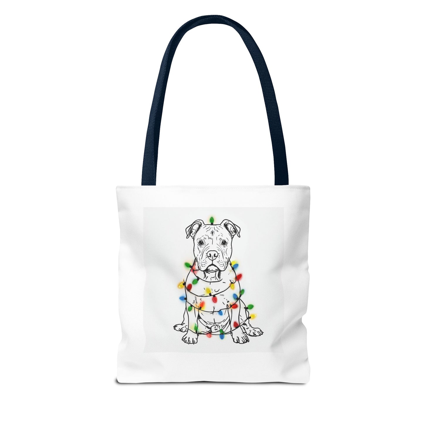 Festive Dog Tote Bag, Holiday Shopping, Pet Lover Gift, Christmas Essentials, Eco-Friendly Carryall, Cute Canine Design
