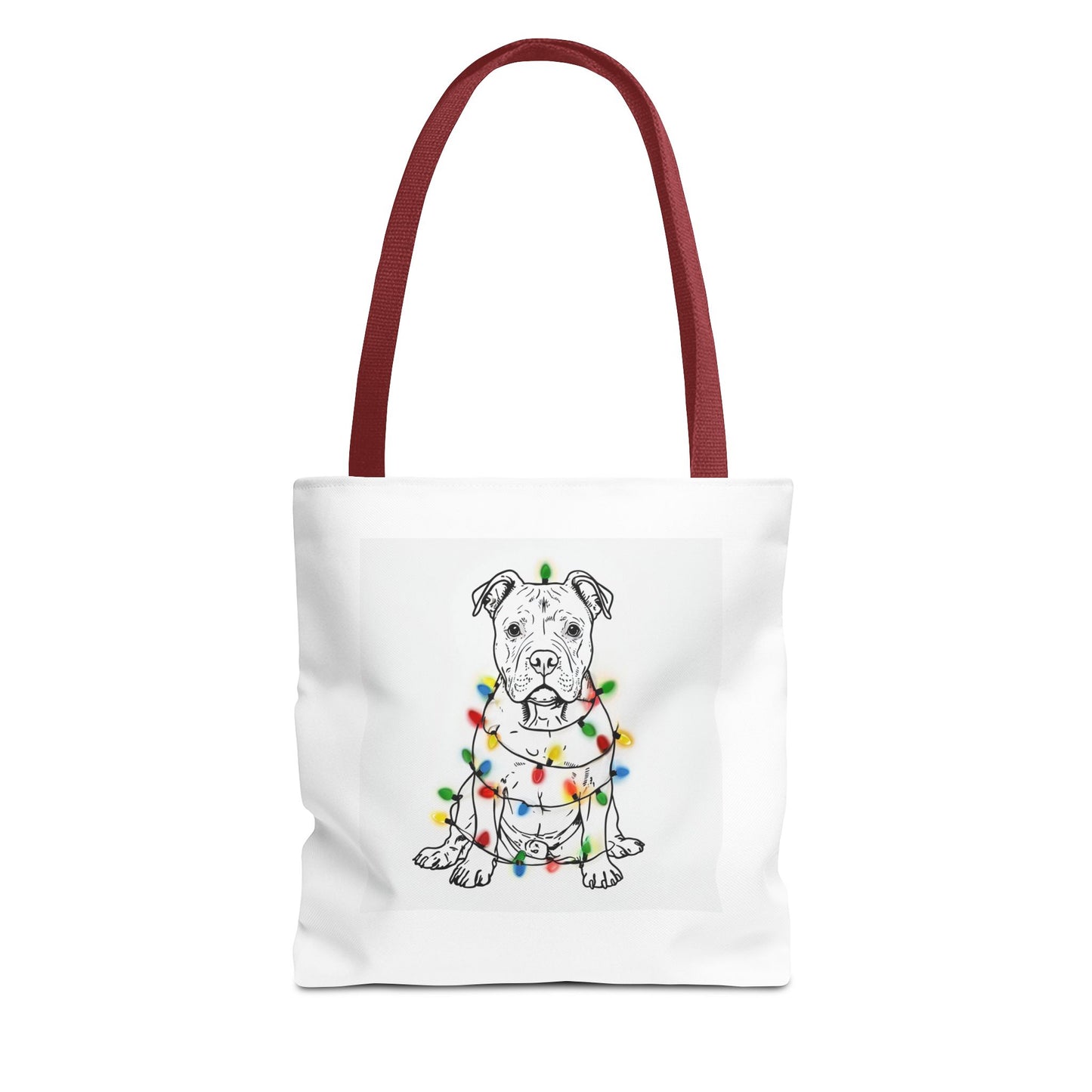 Festive Dog Tote Bag, Holiday Shopping, Pet Lover Gift, Christmas Essentials, Eco-Friendly Carryall, Cute Canine Design