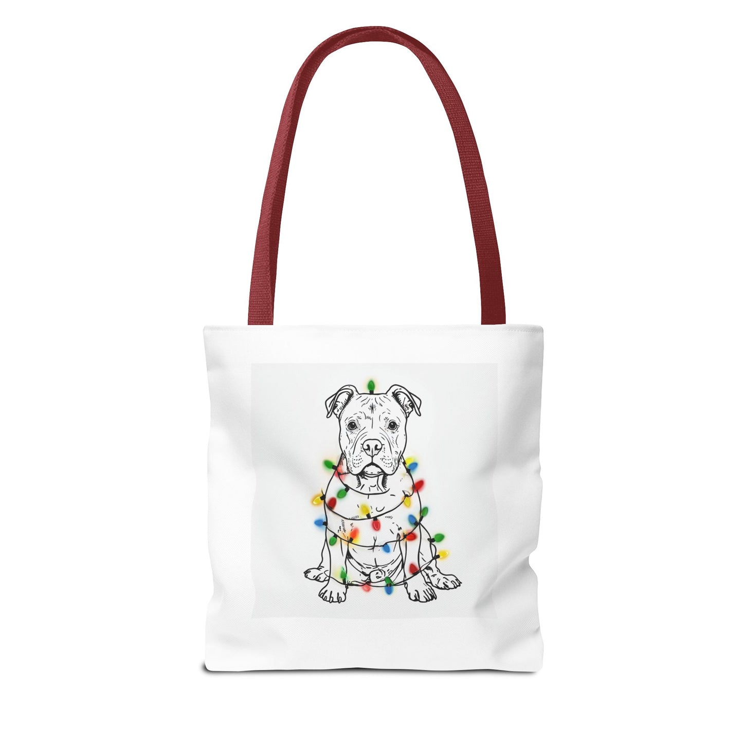 Festive Dog Tote Bag, Holiday Shopping, Pet Lover Gift, Christmas Essentials, Eco-Friendly Carryall, Cute Canine Design