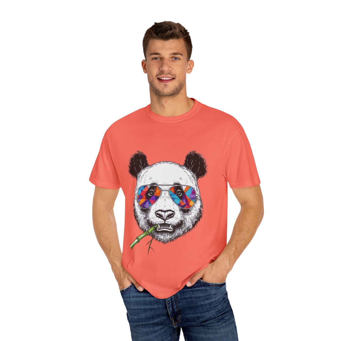 Cool Panda Graphic Tee, Animal Lover Gift, Summer Fashion, Eco-Friendly T-Shirt, Unique Print, Casual Wear, Gift for Him/Her