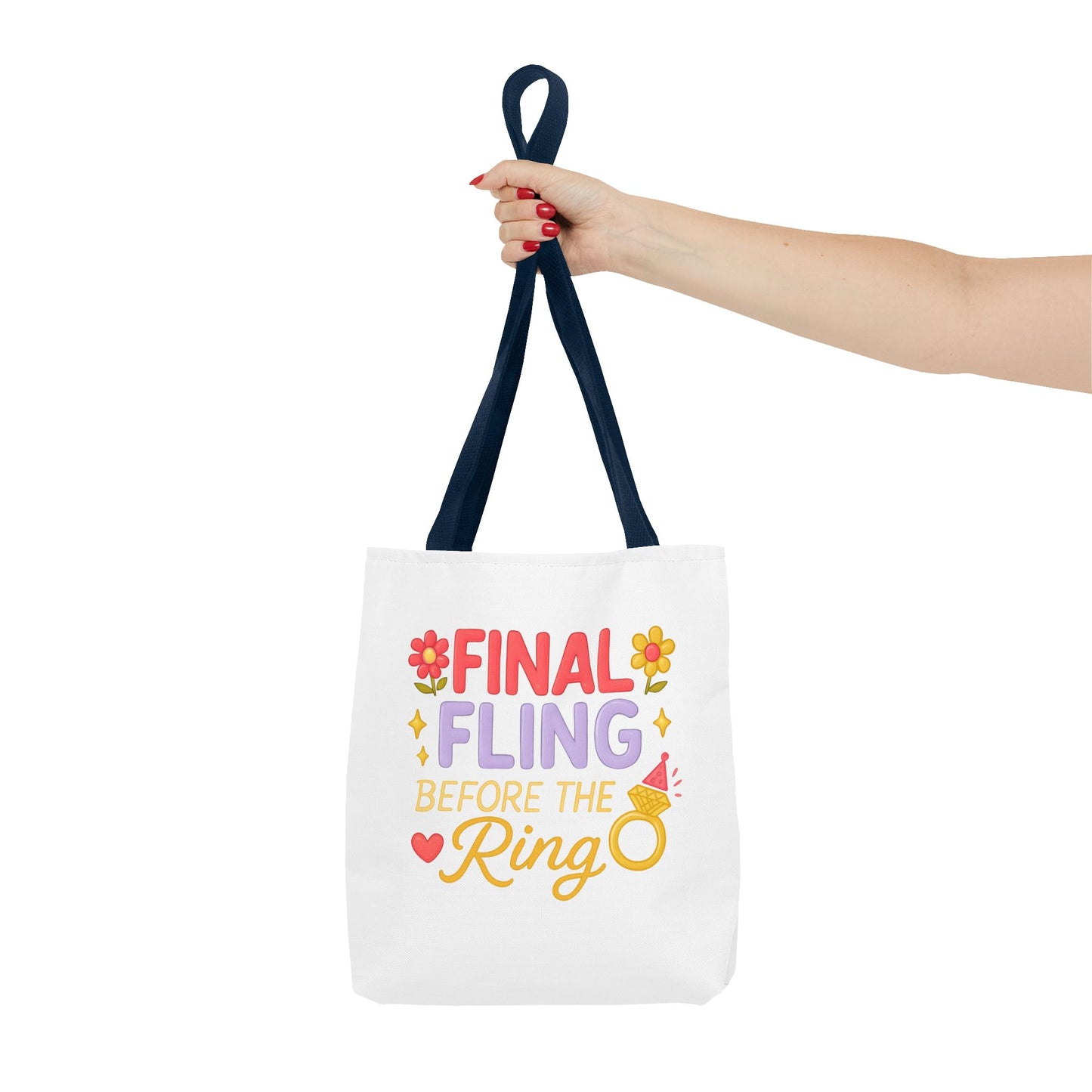 Final Fling Before the Ring Tote Bag - Bachelorette Party Favor, Bride Tribe Gift, Unique Wedding Accessory, Bridal Shower, Girls Night Out