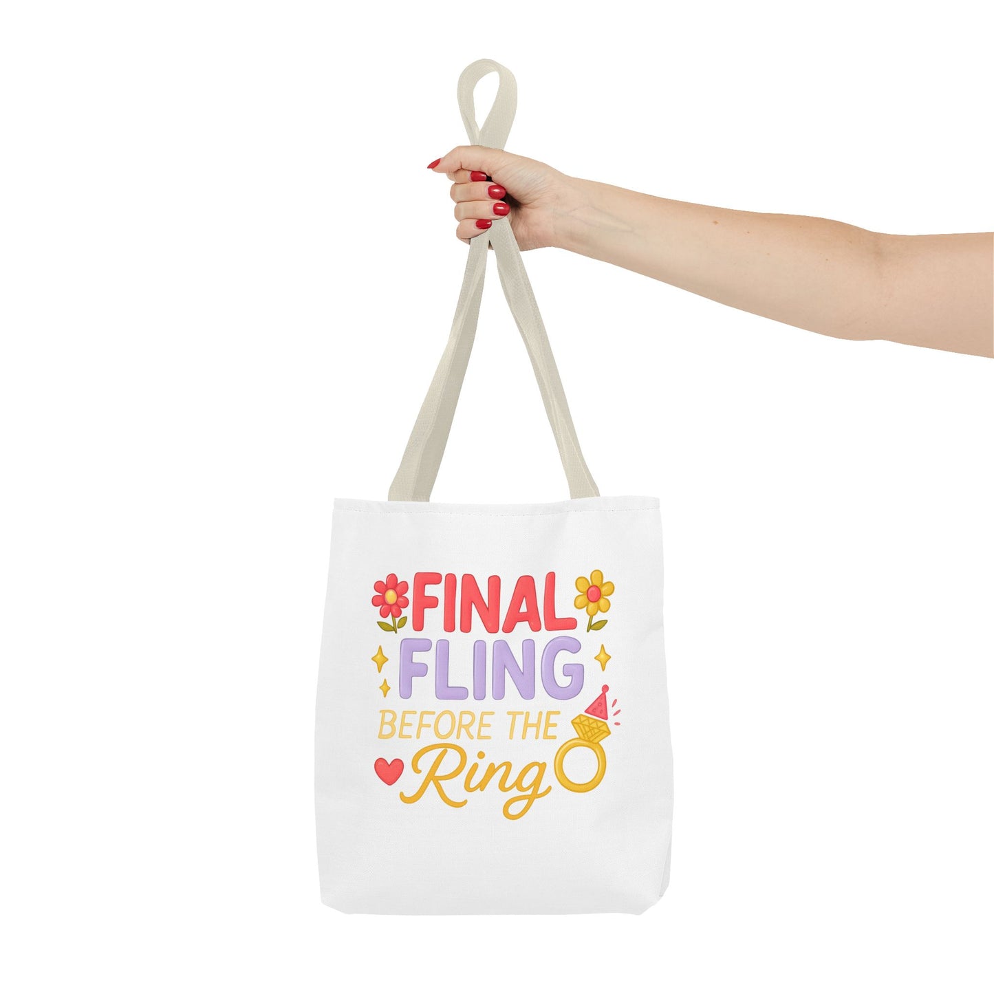 Final Fling Before the Ring Tote Bag - Bachelorette Party Favor, Bride Tribe Gift, Unique Wedding Accessory, Bridal Shower, Girls Night Out