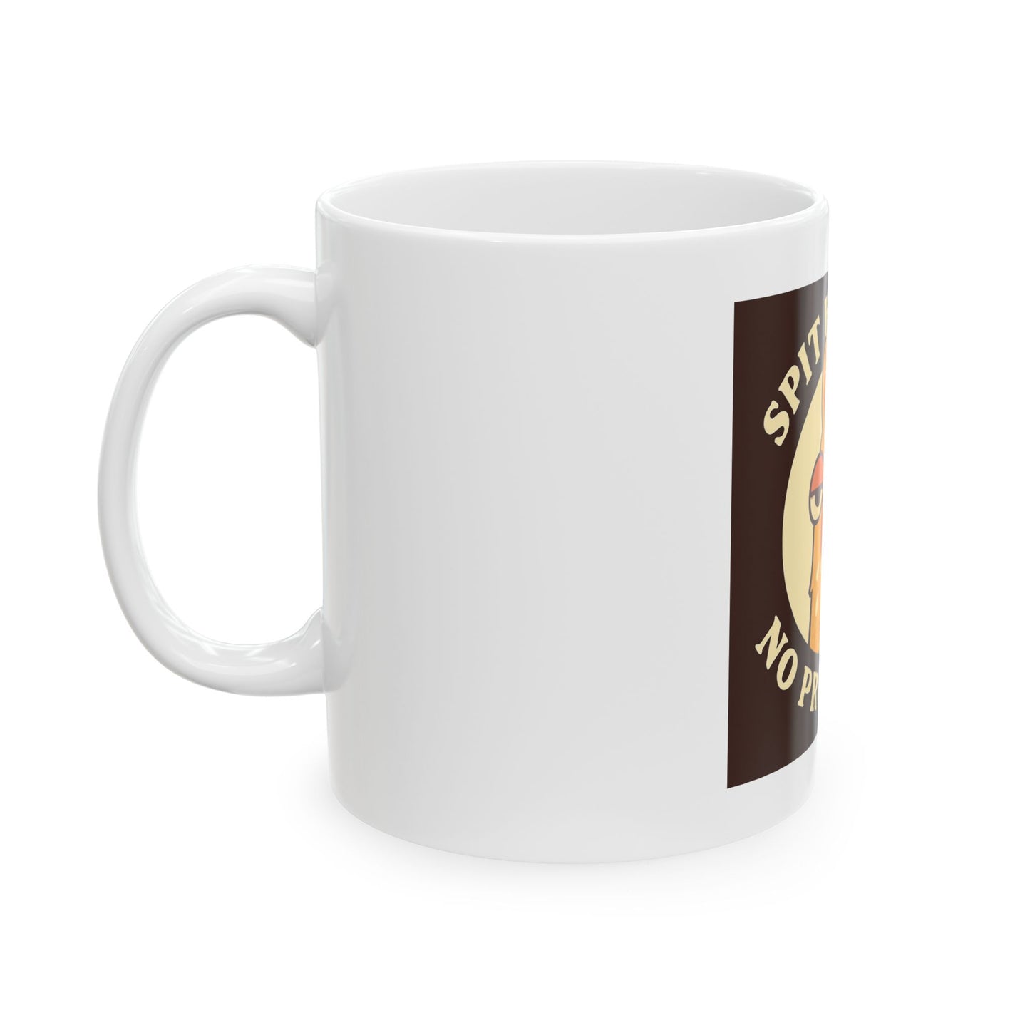 Spit Happens Llama Mug, Funny Coffee Cup, Gift for Animal Lovers, Quirky Kitchenware, Humor, Office Decor, 11oz, 15oz