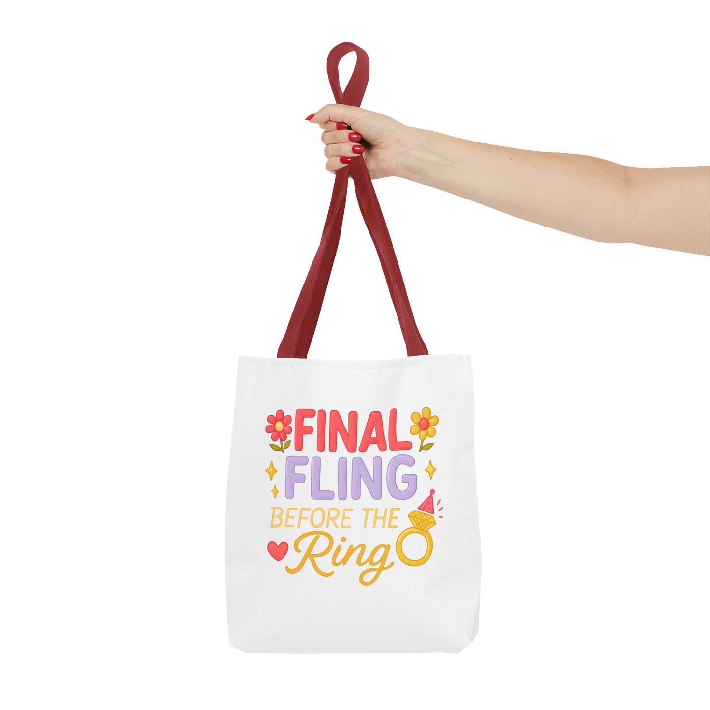 Final Fling Before the Ring Tote Bag - Bachelorette Party Favor, Bride Tribe Gift, Unique Wedding Accessory, Bridal Shower, Girls Night Out
