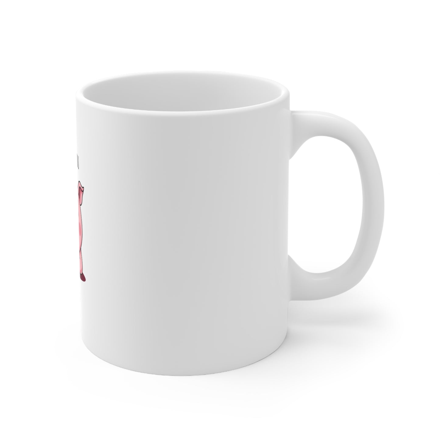 Missing You Pig Time Mug - Cute Gift for Friends, Pig Lovers, Cozy Coffee Breaks, Birthday Present, Home Decor