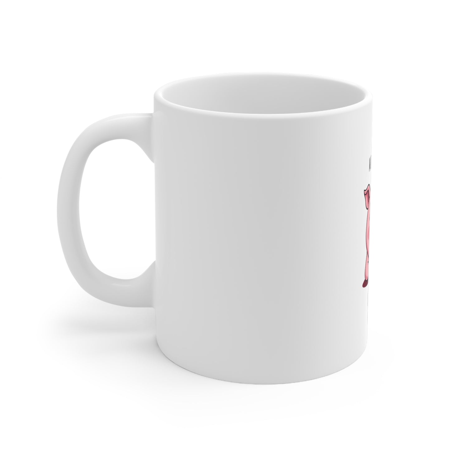 Missing You Pig Time Mug - Cute Gift for Friends, Pig Lovers, Cozy Coffee Breaks, Birthday Present, Home Decor