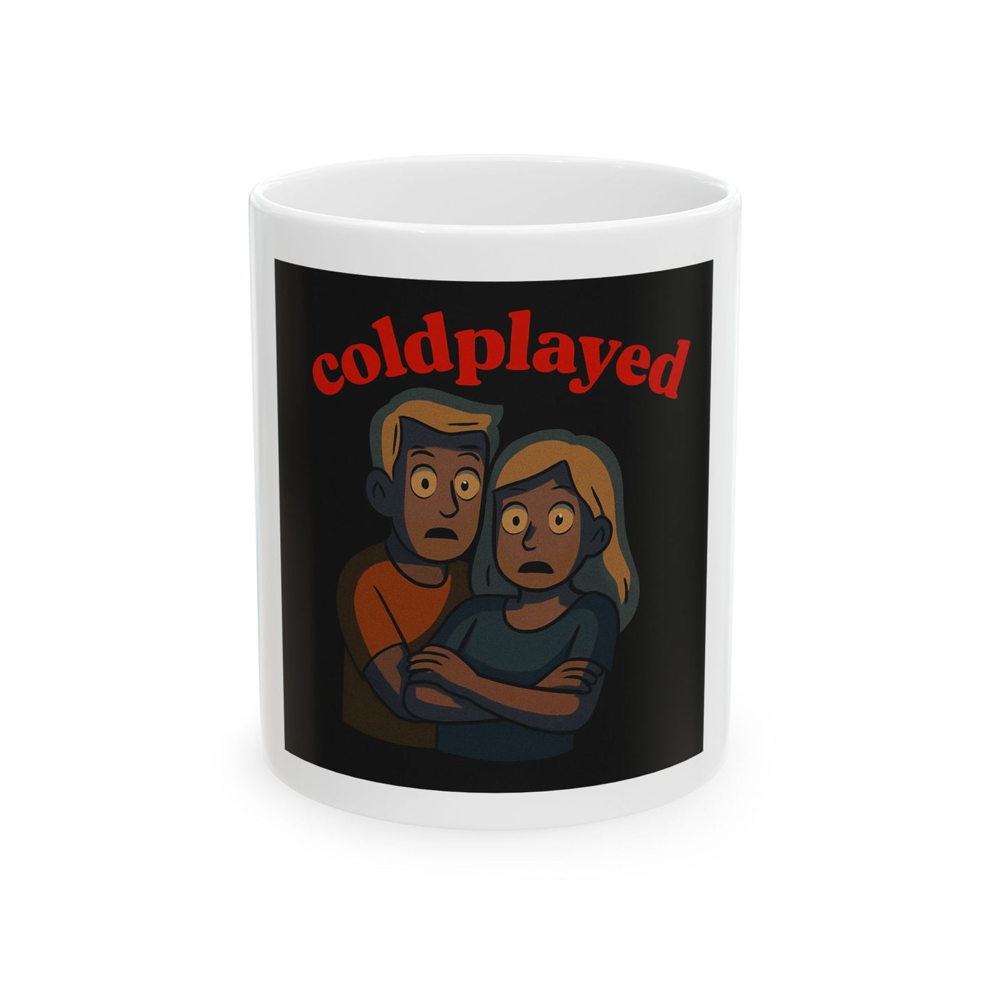 Coldplayed Ceramic Mug - Funny Coffee Cup, Gift for Music Lovers, Office Humor, Creative Drinkware, Unique Ceramic Mug
