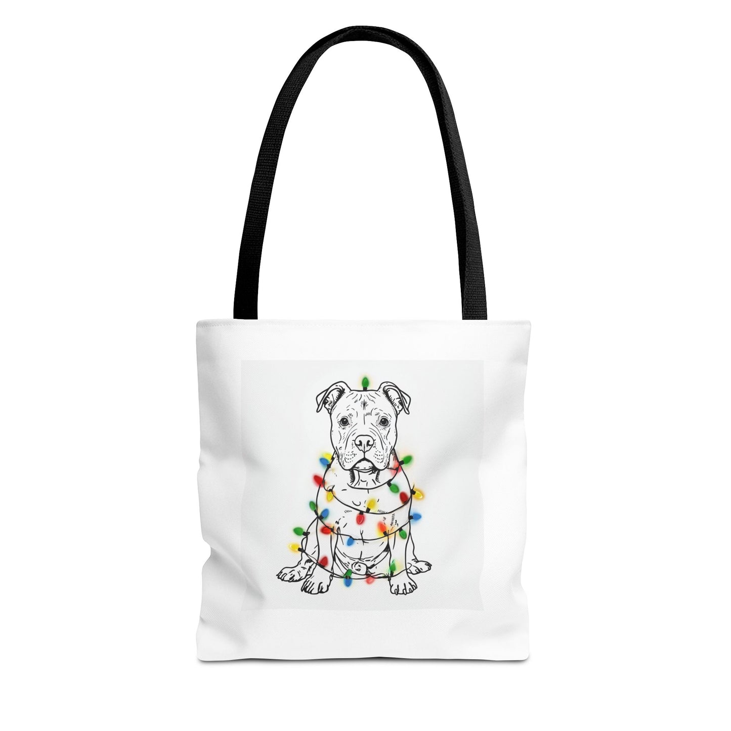 Festive Dog Tote Bag, Holiday Shopping, Pet Lover Gift, Christmas Essentials, Eco-Friendly Carryall, Cute Canine Design