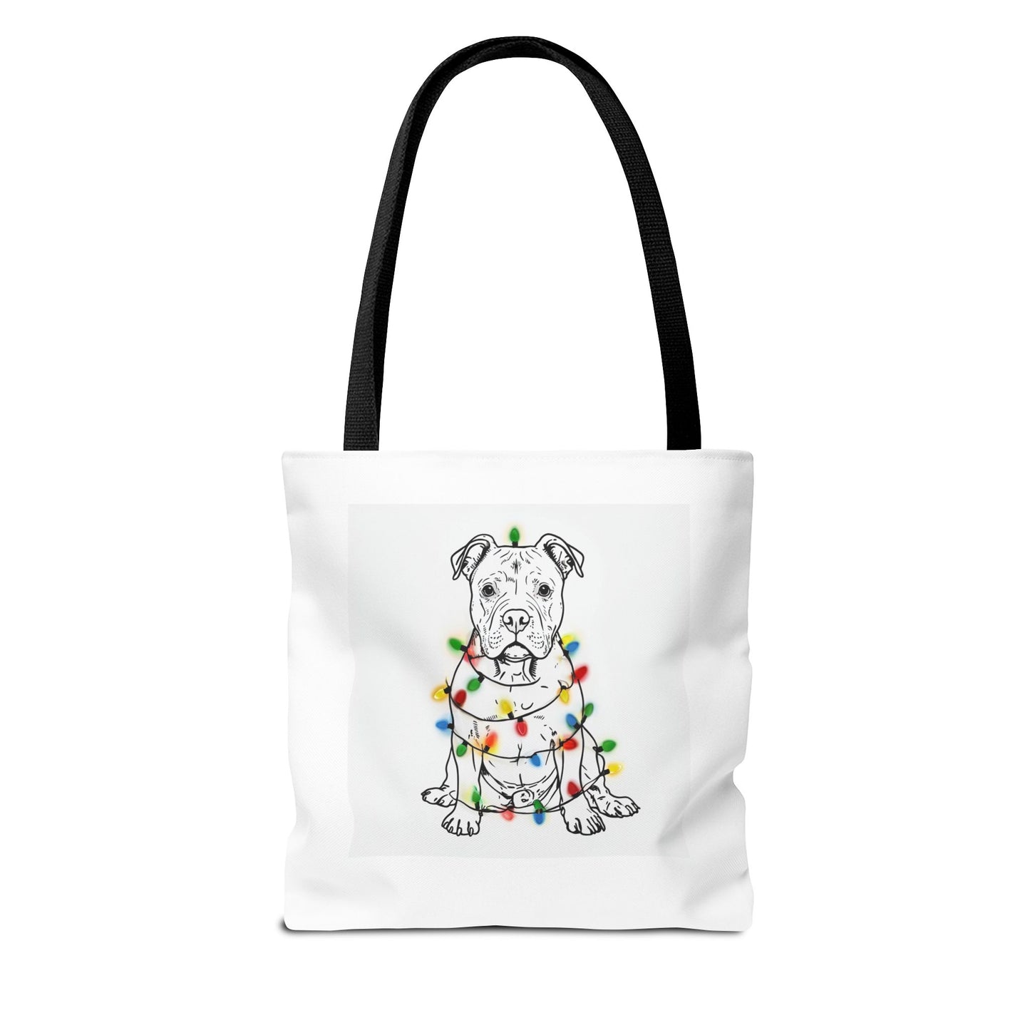 Festive Dog Tote Bag, Holiday Shopping, Pet Lover Gift, Christmas Essentials, Eco-Friendly Carryall, Cute Canine Design