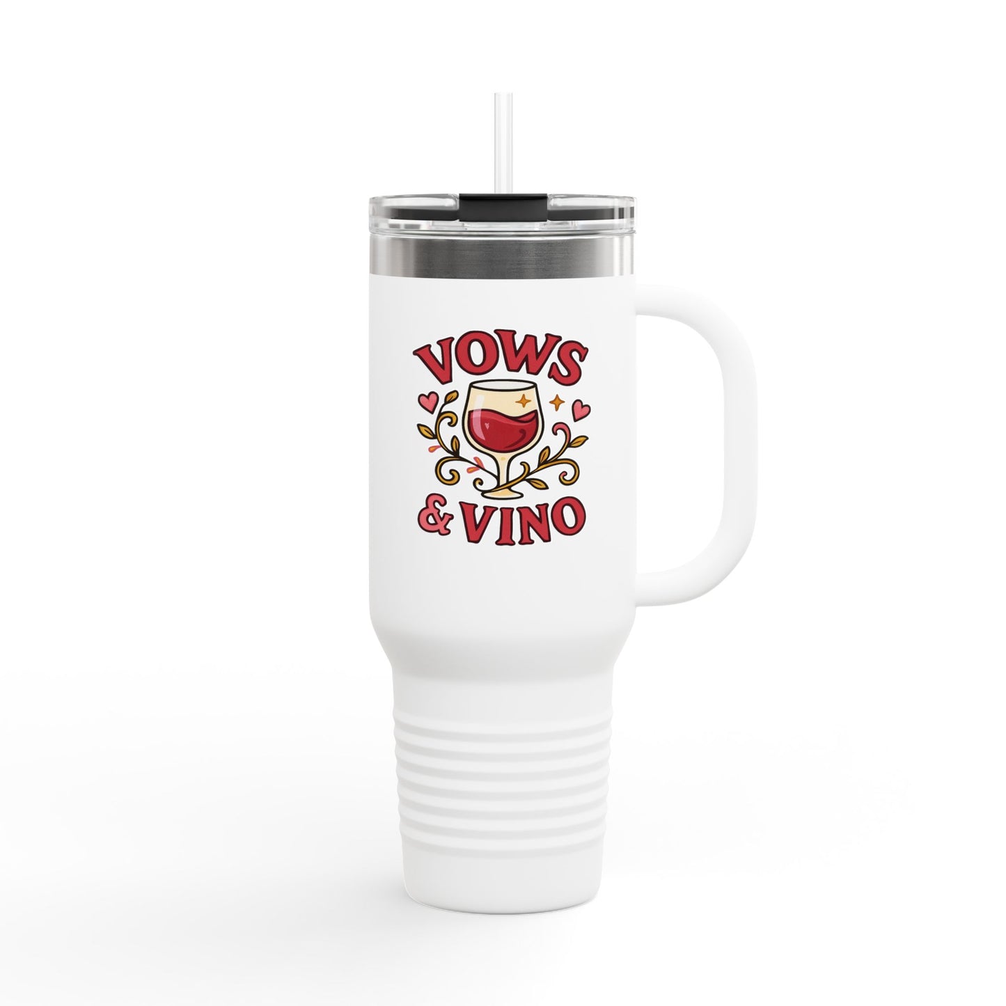 Custom Insulated Travel Mug, 40oz - Perfect for Weddings, Wine Lovers, Gifts, Party Favor, Outdoor Adventures, Birthday Celebrations