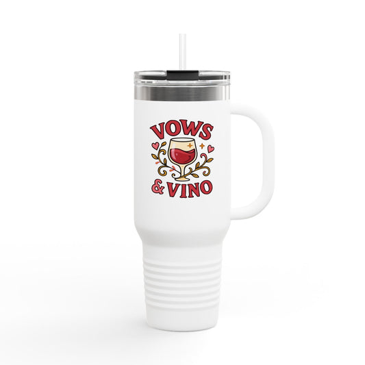 Custom Insulated Travel Mug, 40oz - Perfect for Weddings, Wine Lovers, Gifts, Party Favor, Outdoor Adventures, Birthday Celebrations