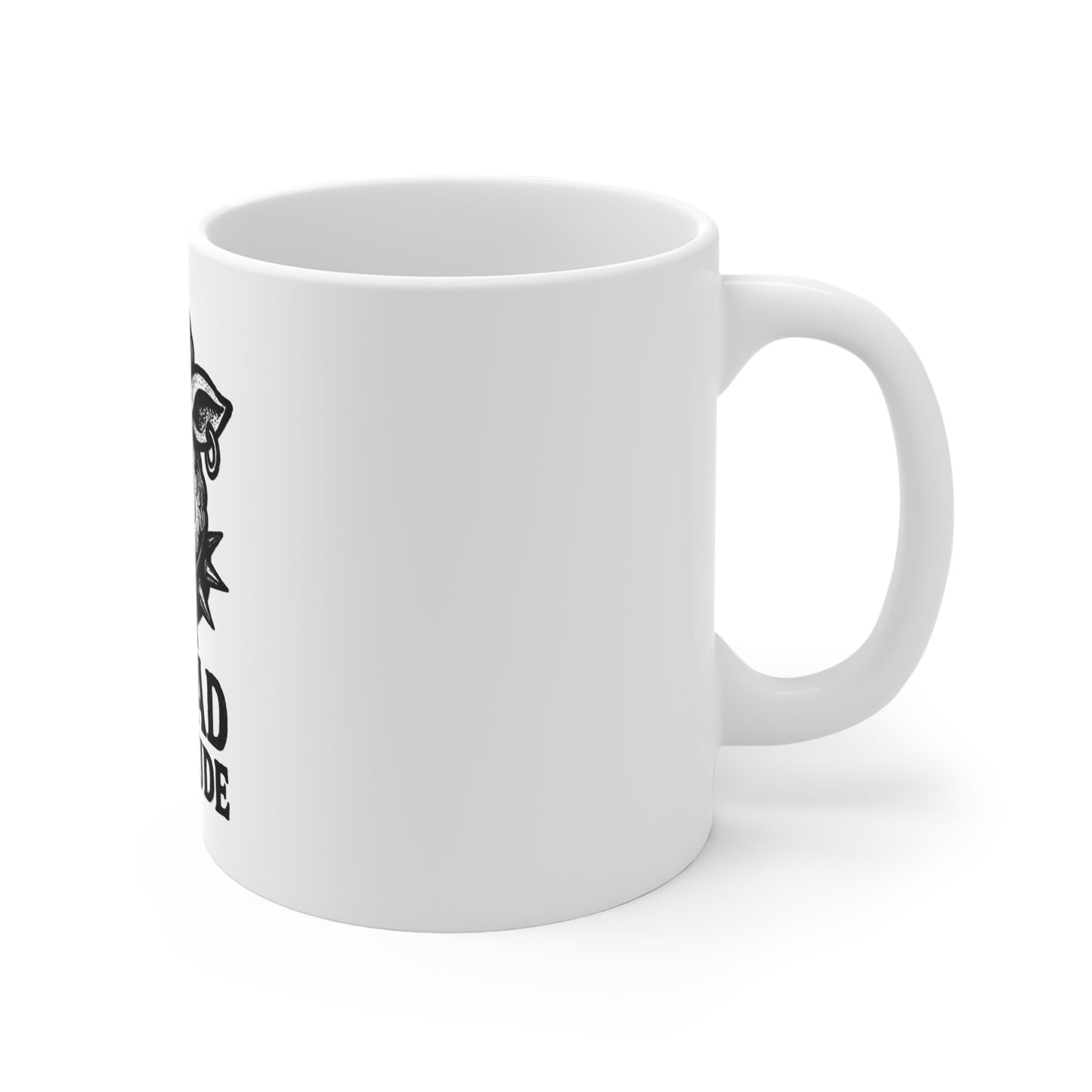 Baaad Attitude Mug - Fun Coffee Cup, Gift for Friends, Sheep Lover Mug, Unique Office Decor, Humor for Sheep Enthusiasts
