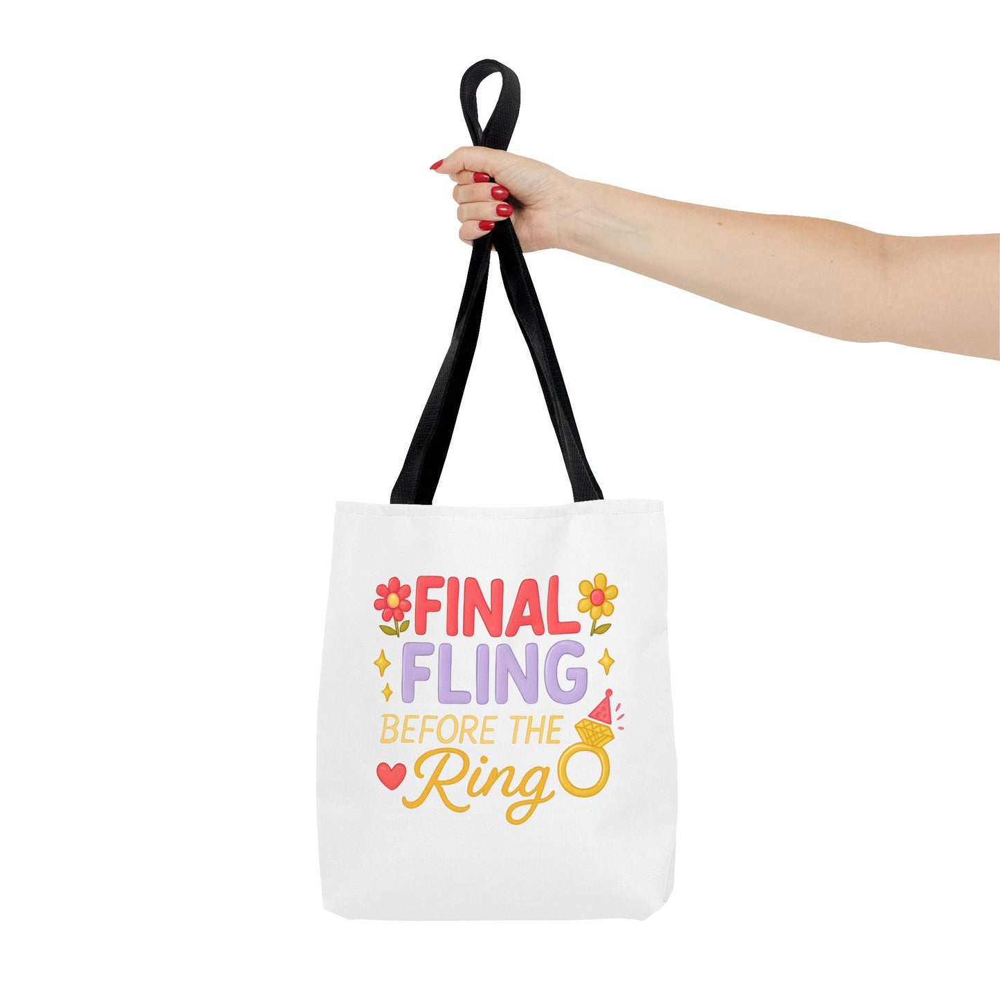 Final Fling Before the Ring Tote Bag - Bachelorette Party Favor, Bride Tribe Gift, Unique Wedding Accessory, Bridal Shower, Girls Night Out