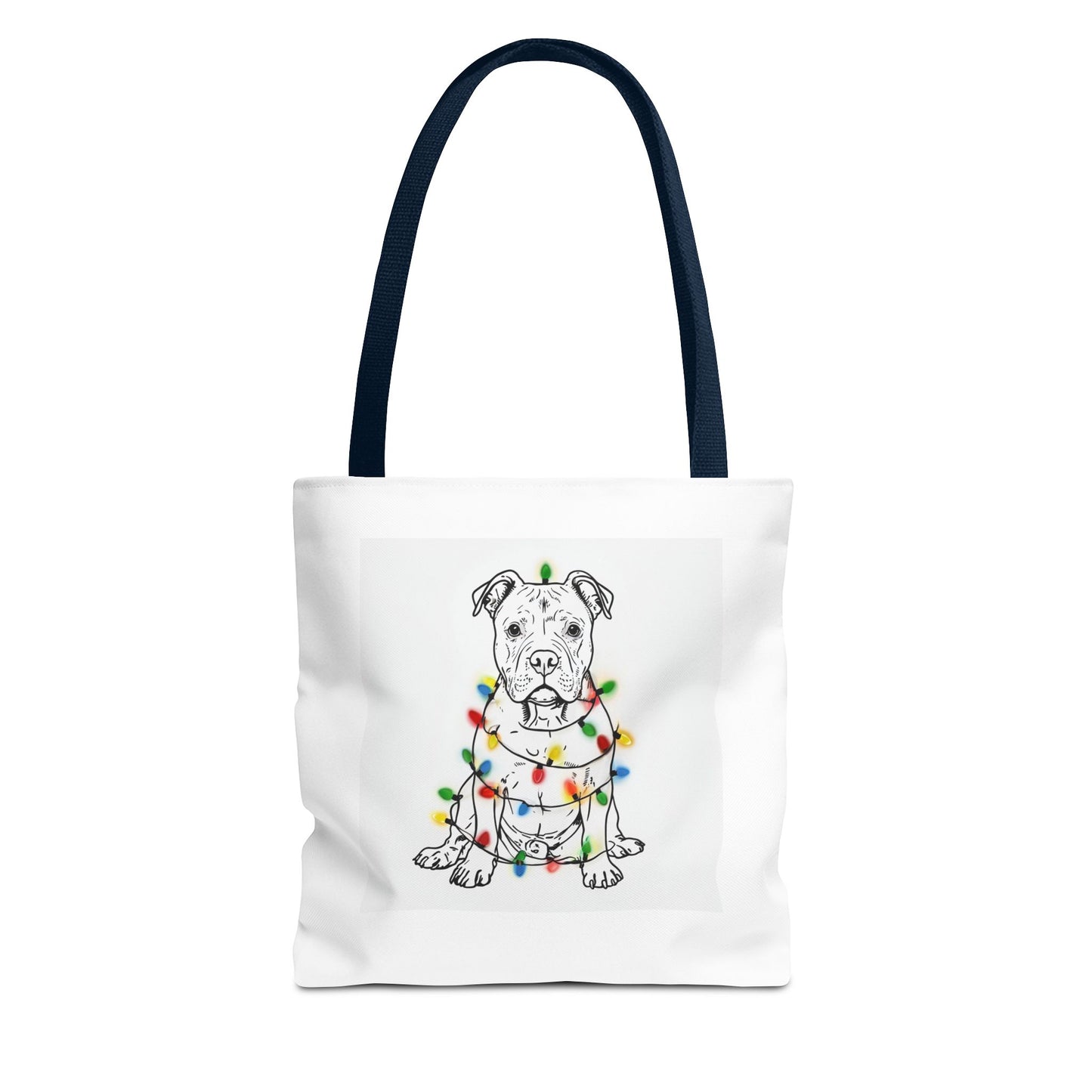 Festive Dog Tote Bag, Holiday Shopping, Pet Lover Gift, Christmas Essentials, Eco-Friendly Carryall, Cute Canine Design