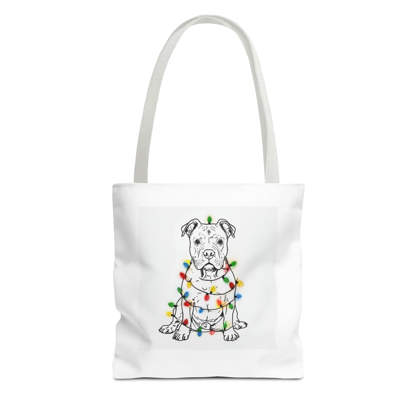 Festive Dog Tote Bag, Holiday Shopping, Pet Lover Gift, Christmas Essentials, Eco-Friendly Carryall, Cute Canine Design