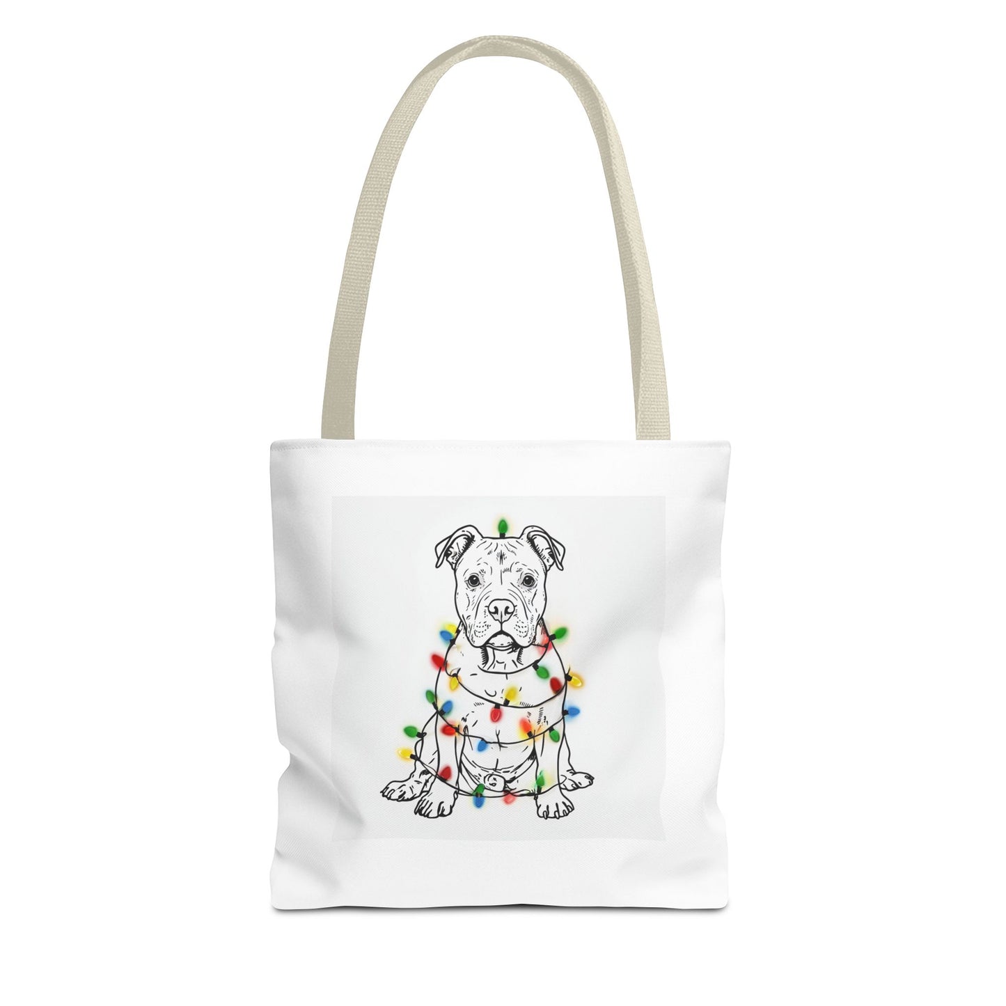 Festive Dog Tote Bag, Holiday Shopping, Pet Lover Gift, Christmas Essentials, Eco-Friendly Carryall, Cute Canine Design
