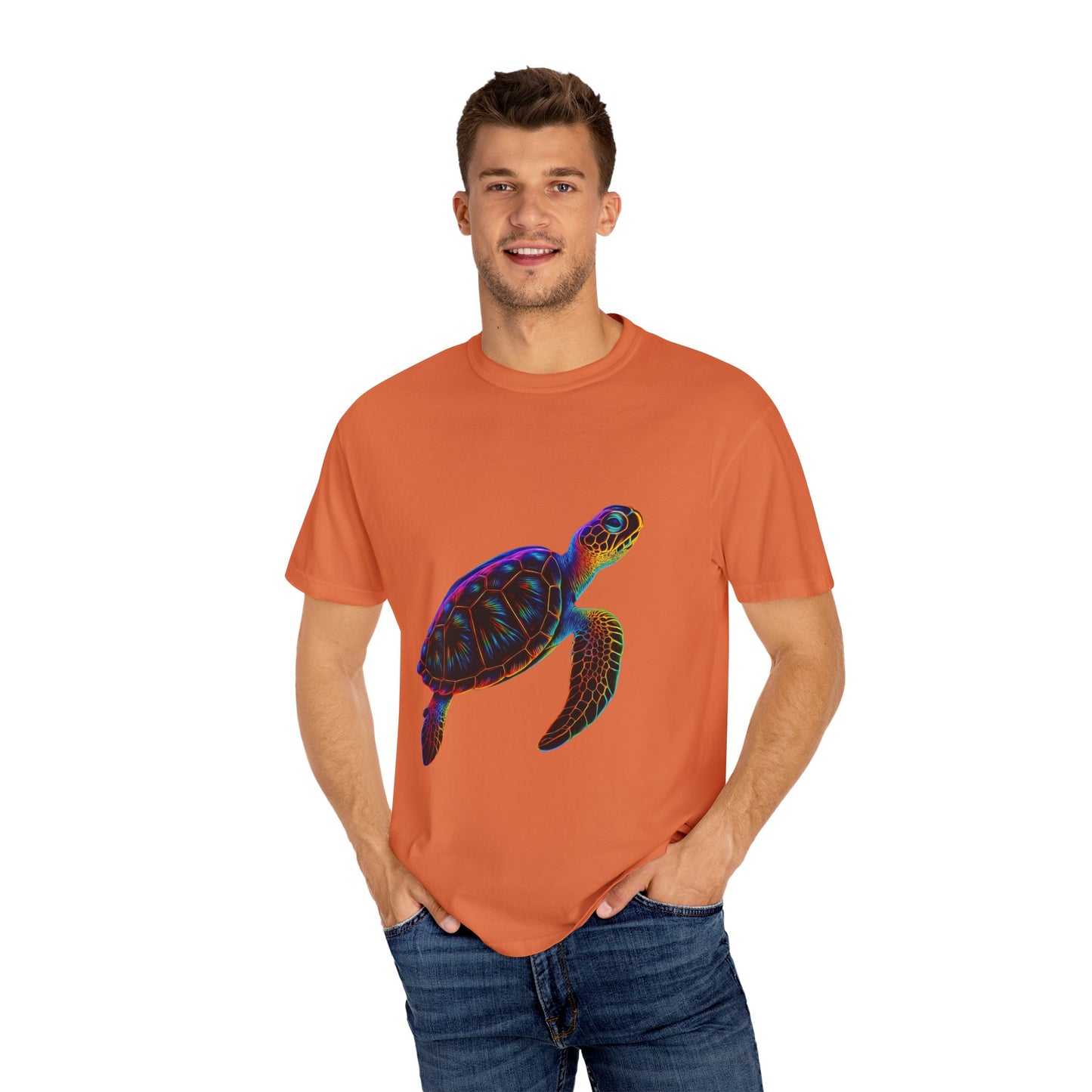 Colorful Turtle Tee: Unisex Garment-Dyed T-Shirt for Beach Lovers, Ocean Enthusiasts, Gifts for Nature Lovers, Eco-Friendly Apparel, [...]