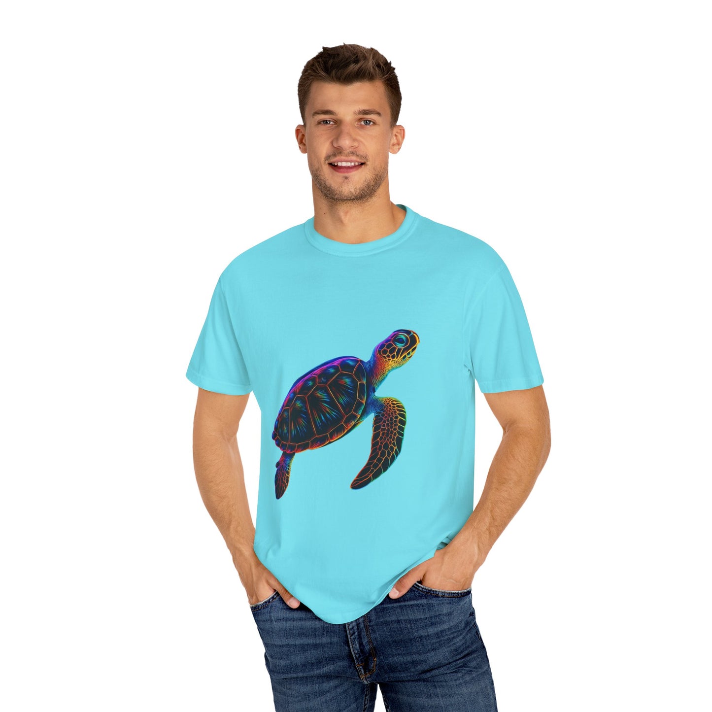 Colorful Turtle Tee: Unisex Garment-Dyed T-Shirt for Beach Lovers, Ocean Enthusiasts, Gifts for Nature Lovers, Eco-Friendly Apparel, [...]