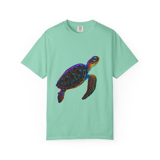 Colorful Turtle Tee: Unisex Garment-Dyed T-Shirt for Beach Lovers, Ocean Enthusiasts, Gifts for Nature Lovers, Eco-Friendly Apparel, [...]